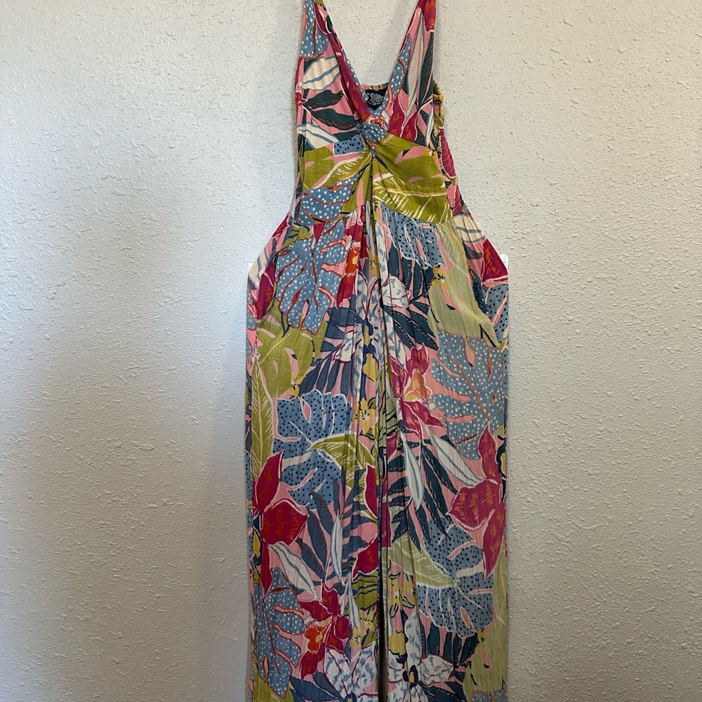 Floral Multicolor Maxi Jumper With Pockets !!!!